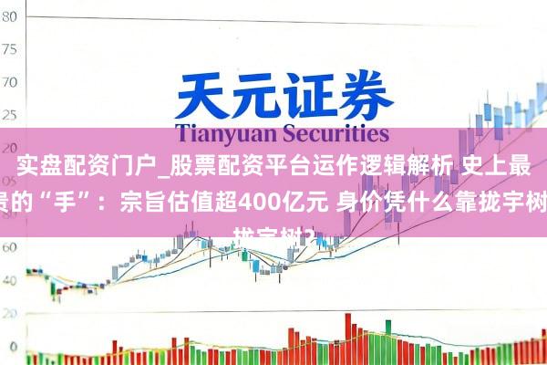 实盘配资门户_股票配资平台运作逻辑解析 史上最贵的“手”：宗旨估值超400亿元 身价凭什么靠拢宇树？